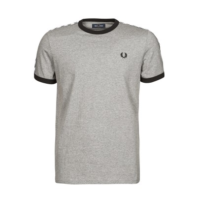 Fred Perry TAPED RINGER T-SHIRT Grau