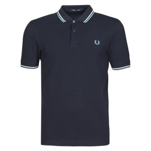 Fred Perry TWIN TIPPED FRED PERRY SHIRT Marine / Weiss / Blau