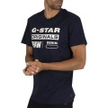 G-Star Raw Grafisches T-Shirt blau