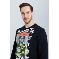 Jeremy Meeks 20WJM5006-1800 Sweatshirt Schwarz