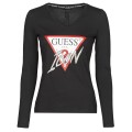 Guess LS VN ICON TEE Schwarz