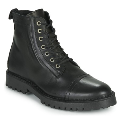 Selected RICKY LEATHER TOE-CAP BOOT Schwarz